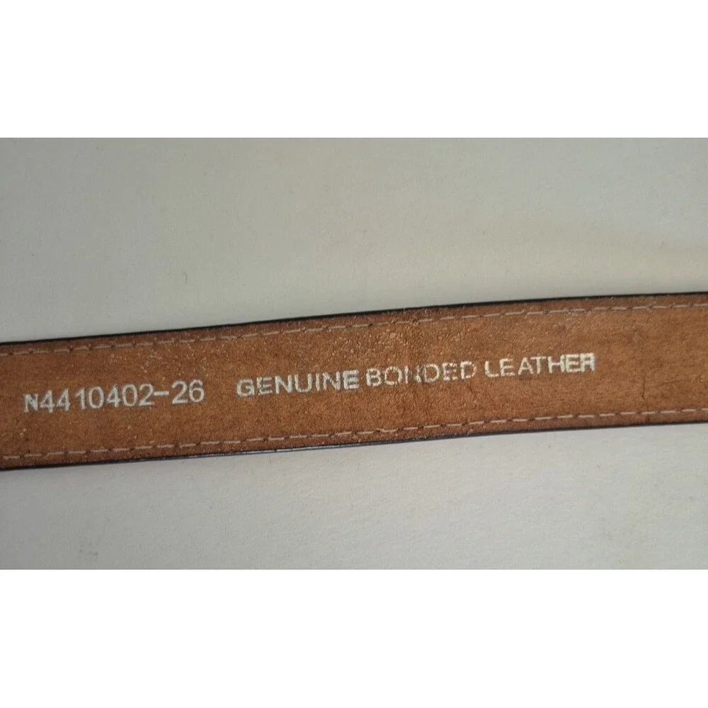 Nocona Brown Tooled Floral Genuine Bonded Leather Bull Rider Belt Boys 31 IN